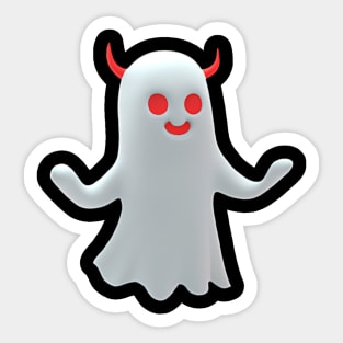 Cute Demon Ghost Sticker
